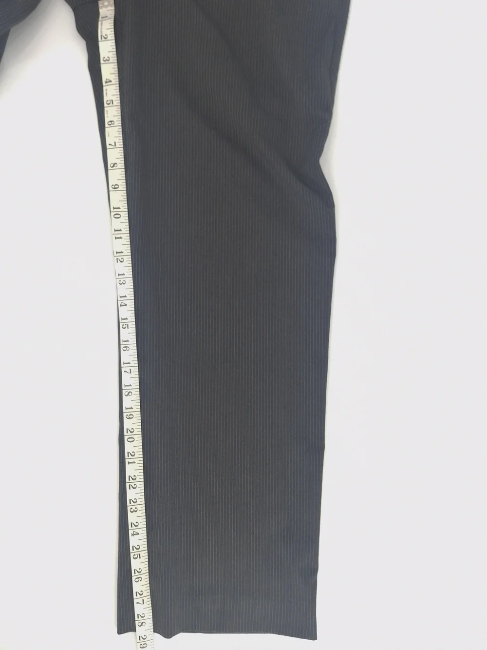 ✨Banana Republic Men's Pinstripe Dress Pants 33x30 Grey Straight Leg Stretch✨